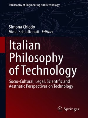 cover image of Italian Philosophy of Technology